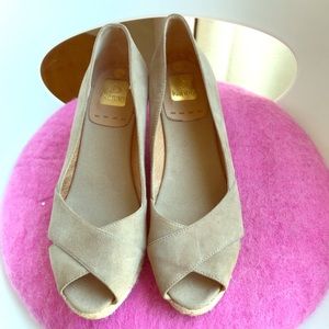 Kenna open toe wedge
